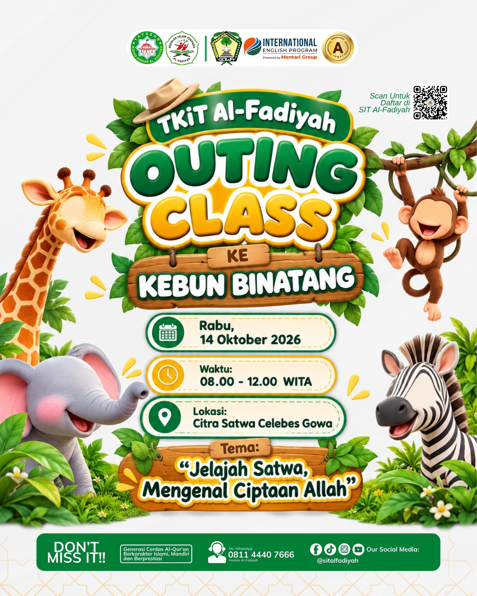 OUTING CLASS TKIT AL-FADIYAH KE KEBUN BINATANG!